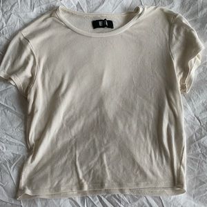 Reformation White Crop Top